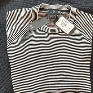 NWT Armani Exchange Monochrome NWT XL Striped Top